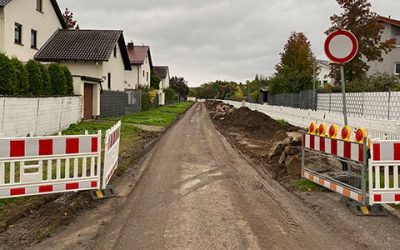 Mit der Straße geht es los
